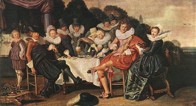 Dirck Hals Amusing Party in the Open Air oil painting image